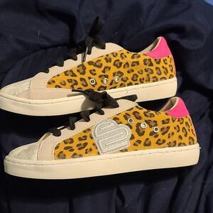 Justice sports Cheetah Print Sneakers